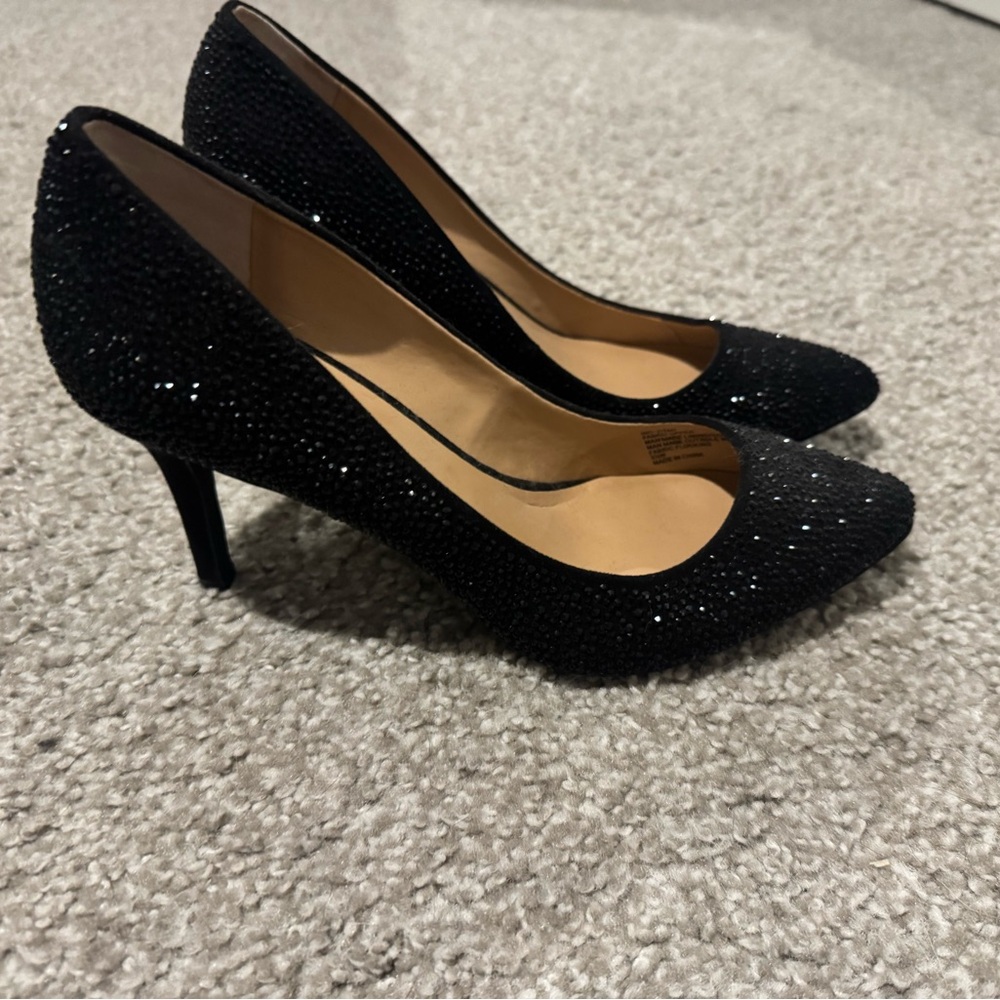 8.5 W INC International Concepts Black Bling Heel